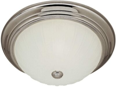 Trans Globe Lighting 13211-1 Two Light / Flush Mount - Nickel Finish ~ New ~