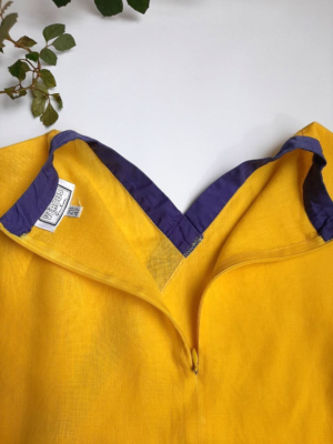 Vintage 90s Gianni Versace Linen Yellow Shirt Bluse Versus | eBay UK