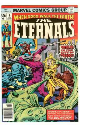 ETERNALS #8 8.5 // 1ST APPEARANCE OF RANSAK & KRAKAS MARVEL COMICS 1977