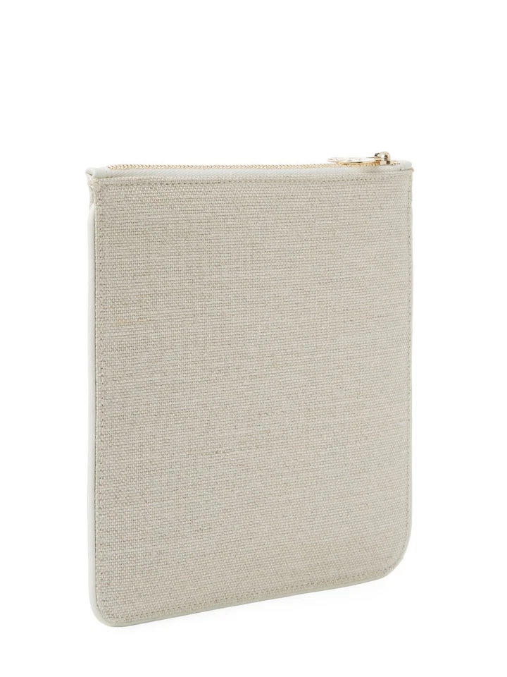 CHARLOTTE OLYMPIA Kenya Canvas Square Pouch Clutch NWT $565 - Image 3 of 4