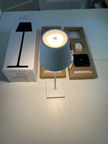 NIB Zafferano LAMPES-À-PORTER Poldina Pro Rechargeable Table Lamp - White - Picture 5 of 11
