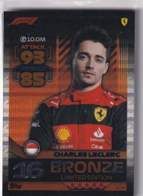 Topps F1 Turbo Attax 2022 Formel 1 LE 5B Charles Leclerc Bronze Limited Edition
