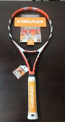 NEW Head MicroGel Radical MP 4-5/8 Grip STRUNG Tennis Racquet Midplus