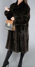 Xl-1xl New Superior Sheared Mink Coat Full Skins 100% Real Fur Beautiful Softest