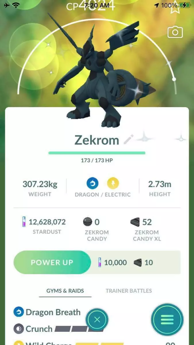 Pokémon GO Shiny Zekrom / Zekrom Level 40 / Level 50 – Unlock 2nd Charge  ATK (Fusion Bolt) – PVP Master League – TRADE (Read Describe) - PoGoFighter