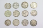 12 x silver coin & medals partly collector coins including lire 19th/20th century (BX4017)