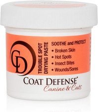 COAT DEFENSE Trouble Spot Drying Paste - Made in USA - 5 Oz Dog & Cat Skin Care,