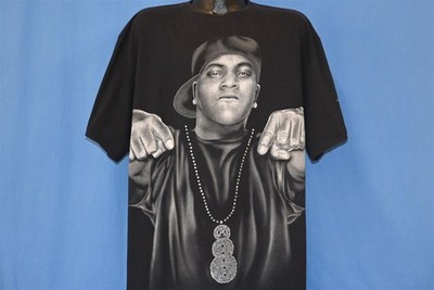 vintage Y2K JEEZY RAPPER DA SNOWMAN TRADEMARK AIRBRUSH RHINESTONE t-shirt 1XL