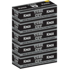 Gambler Tube Cut King Size Silver Cigarette Filter Tubes 200 Per Box 5 Boxes