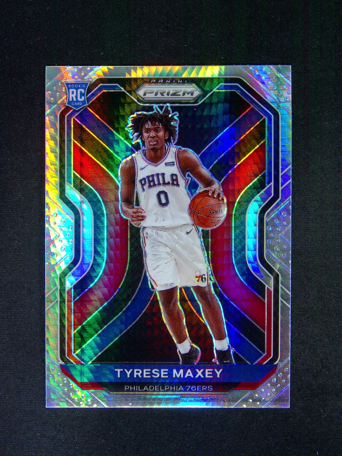 2020-21 Panini Prizm Tyrese Maxey #256 RC Rookie Hyper
