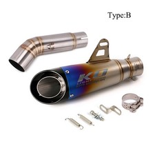 Tubo De Enlace De Escape De Acero Inoxidable Lextek - Para Suzuki GSR750 (11-16) Y GSX-S750 (17-21) - Diámetro 51mm