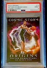 2023-24 Panini Origins RC Victor Wembanyama Cosmic Storm #14 PSA 9