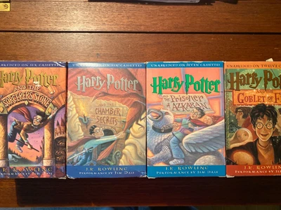 Harry Potter Audio Books 1-4 Cassette Tapes Complete Unabridged. New, Sealed - Image 1 of 4