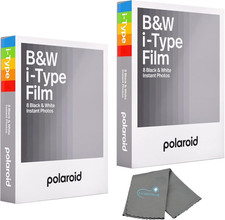 Polaroids Black White Instant Film, 2 Pack, 16 Photos, B W Film Works with Po