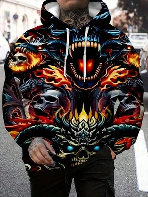 Epic Monster Horde 3D All Over Print Hoodie - Adult & Youth