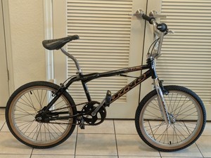 Potence GT BMX Vintage Sans Fil - Fabriquée à La Main En Californie Du Sud - Noire 1 1/8 Pouce