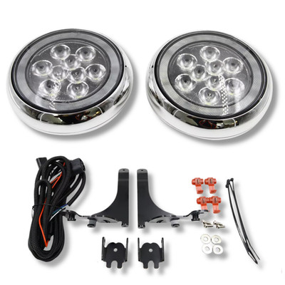Mini One Cooper R50 R52 R53 Satz Front Spotlights LED DRL 01-0 Chrom