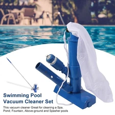 Pool Cleaner Portable Spa Swimming Pond Fountain Vacuum Brush Cleaning Set Tool