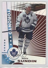 1997-98 Pacific Dynagon Tandems Mats Sundin Janne Niinimaa #16 HOF 1k9