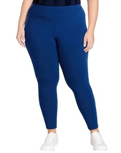 Terra And Sky Women’s Plus Indigo Essence Full Length Leggings 27” Size 2X NWT