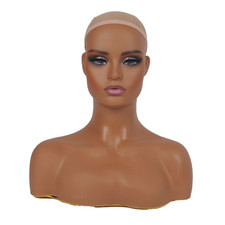 Jingfa Realistic Female Mannequin Head Shoulders For Display - Manikin Head