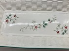 Pfaltzgraff Winterberry Serving Tray Platter Rectangular Basketweave Stoneware — photo 5