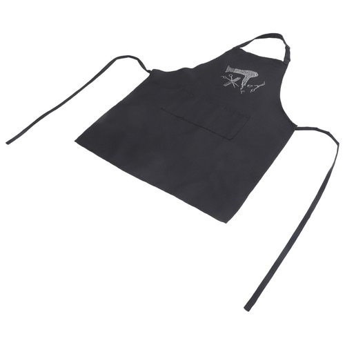 Adjustable Hair Stylist Apron for Women Durable Polyester Black Salon Work Apron - Afbeelding 8 van 17