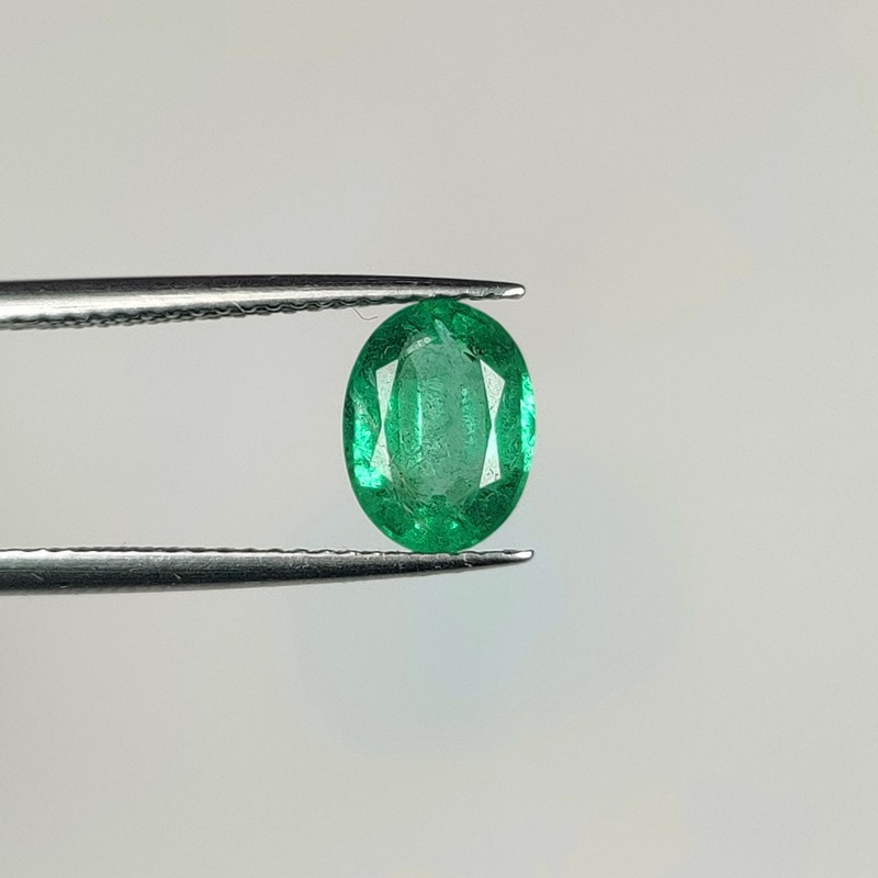 1.44 Ct Natural Zambian Green Emerald Top Luster Beautiful Oval Cut - G- 168