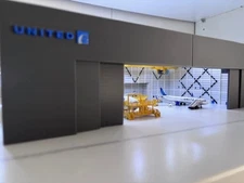 1/400 Aircraft maintenance hangar at Los Angeles Dulles Airport Model 3D Printed