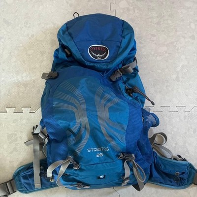 Osprey Stratos 26 Hiking Backpack Blue Lightweight Travel Rucksack