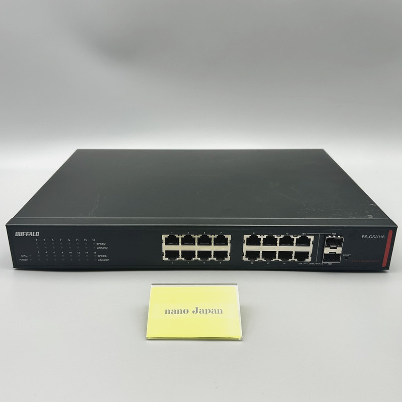 Buffalo BS-GS2016 16-Port Gigabit Smart Layer 2 Network Ethernet Switch Used JP