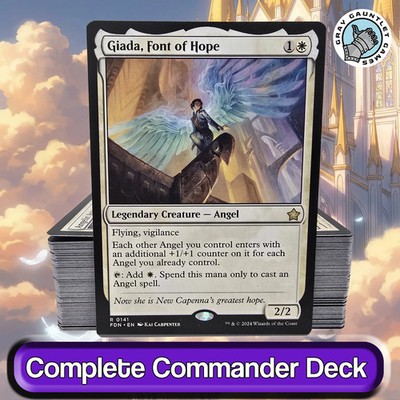 Giada, Font of Hope COMMANDER DECK Angel Tribal Flying MTG Custom EDH Magic