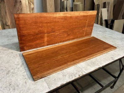 2 Pack 14  Wide Cherry Wood/Cherry Boards/Kiln Dried Reclaimed Cherry Shelves