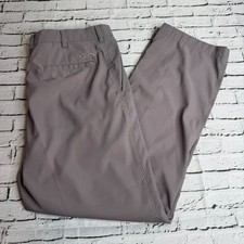 Snake Eyes Dry 18 Golf Pants Mens 38x30 Dark Gray Flat Front Polyester