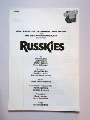 Russkies - Whip Hubley - Leaf Phoenix Stefan DeSalle - Presseheft