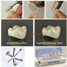 1Set Dental Polishing Kit for Porcelain Teeth Dental Oral Polishers Grinder