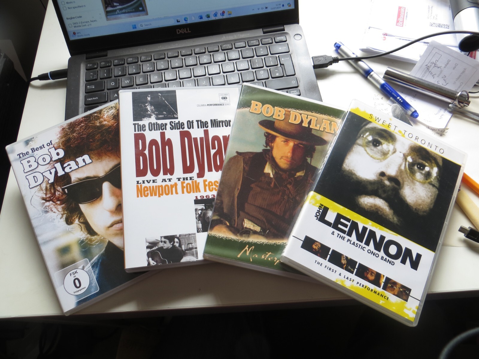 BOB DYLAN - JOHN LENNON 4 X  (DVD) COLLECTION
