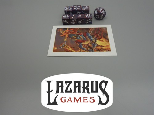 TSR Dragon Dice: Fire Walker Kicker w Genie Monster & Booklet