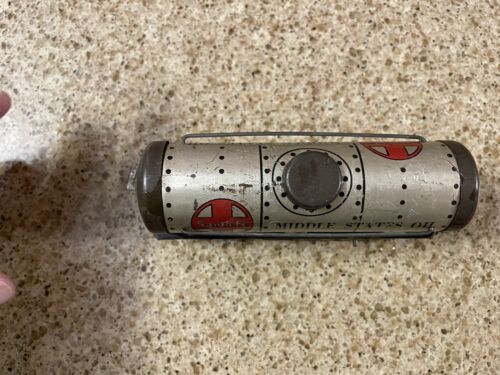 Old SANTA FE - TIN PLATE Train Single Dome Tanker / Unmarked - Picture 3 of 12