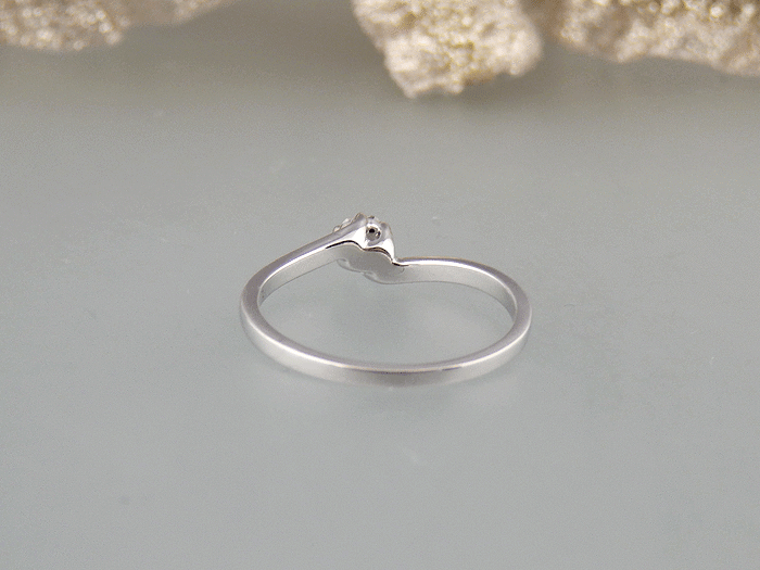 RING 0 08ct Brillantini Brillantini Brillantini Anello di fidanzamento 750 18k oro BIANCO 6a3750 RING 0 08ct Brillantini Brillantini Brillantini Anello di fidanzamento 750 18k oro BIANCO 6a3750