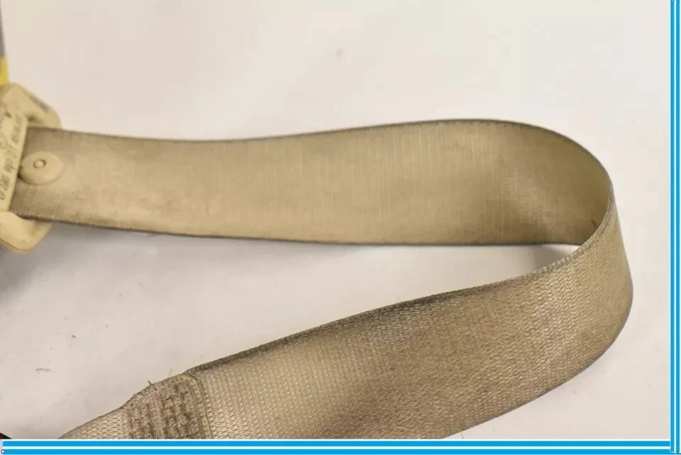 03-06 Mercedes R230 SL55 AMG SL500 Cinturón de seguridad lateral izquierdo retractor beige OEM Foto 3 de 4