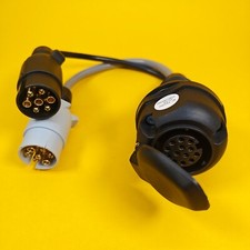 7 Pin to 13 Pin Adaptor Plugs to Socket Lead 12NS Towing Vehicle Trailer Caravan