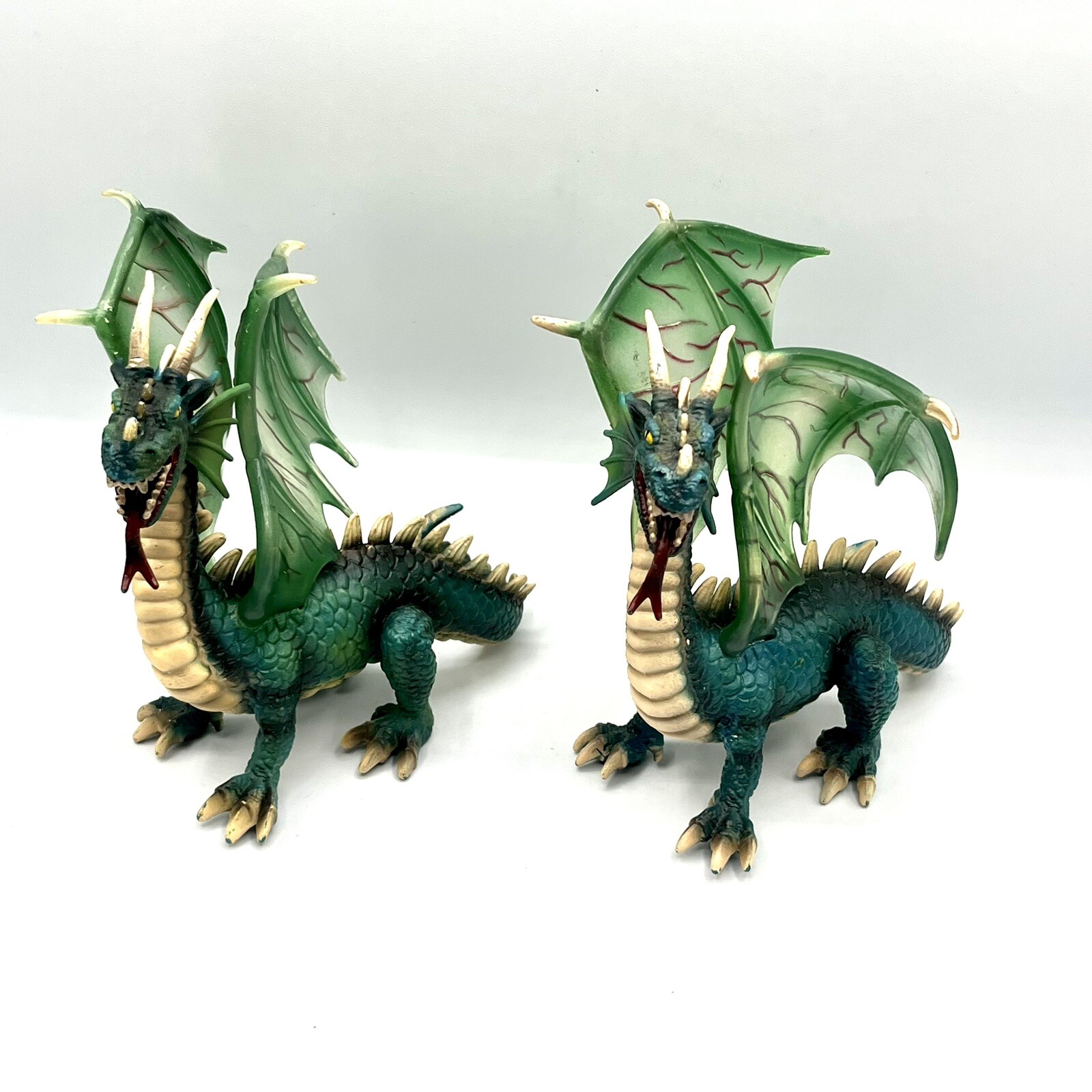 Lot of 2 Schleich 2003 World of Knights GREEN DRAGON 6