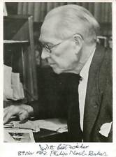 POLITICIAN Baron Noel-Baker autograph, signed vintage photo POLITICIAN Baron Noel-Baker autograph, signed vintage photo