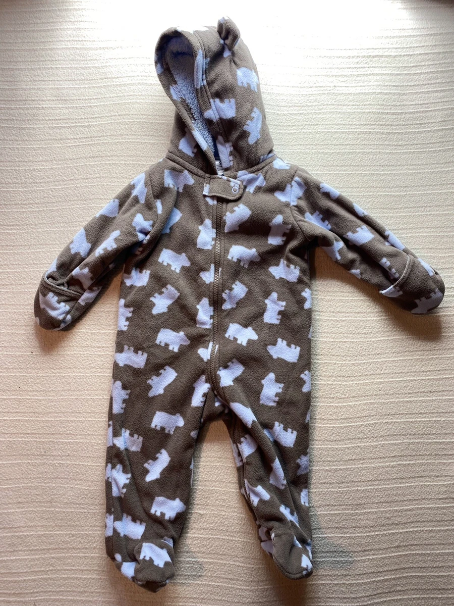 Carter s One Piece Romper 9 Months Baby Fleece Jumpsuit Jacket