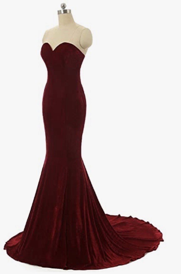 Beautiful Burgundy velvet dress Size 12 eBay