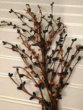 Pip Berry Garland 4' black & tea stain tan - See pictures for decorating ideas