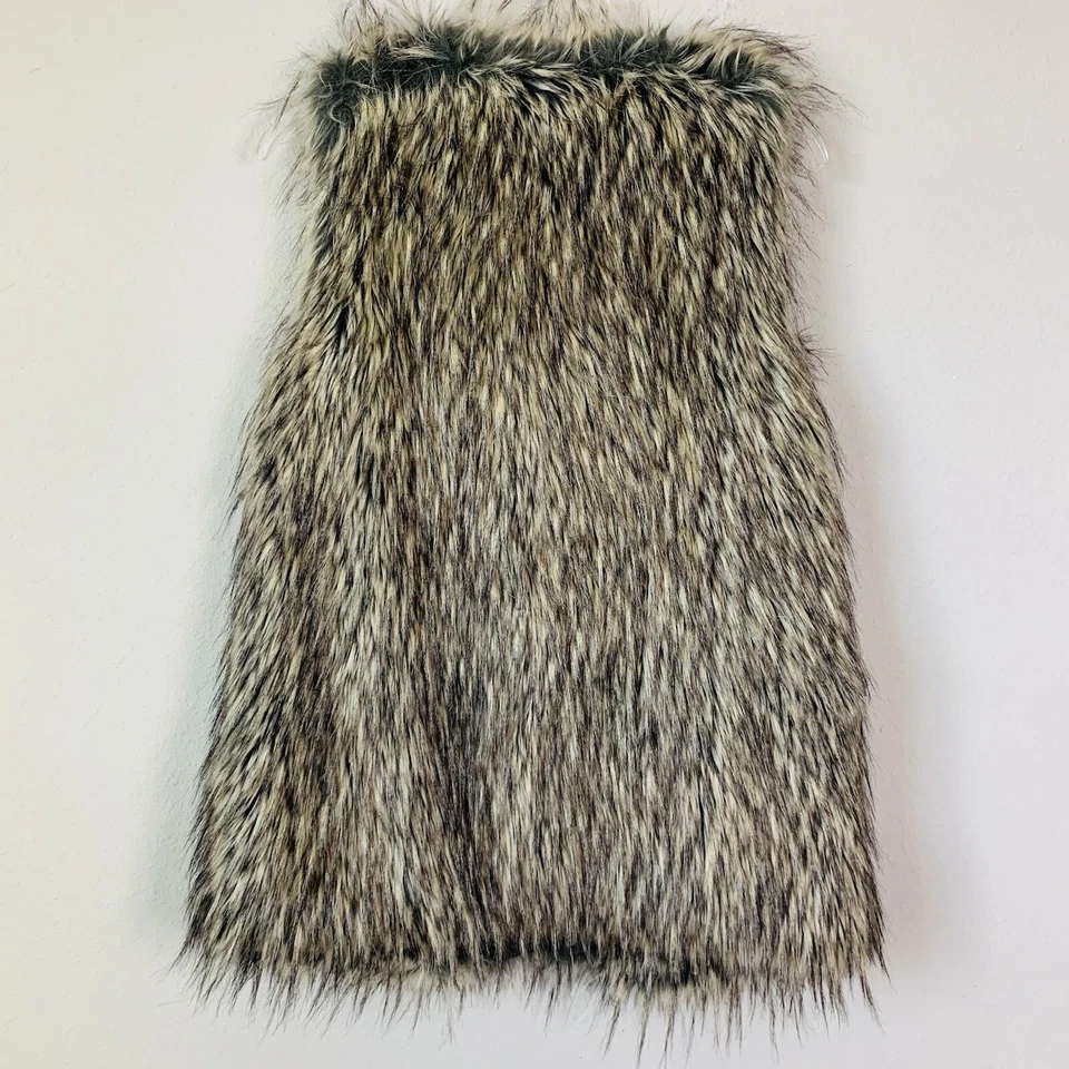 Chaleco de piel sintética Joie con detalle de cuero vegano talla XS B-CC Foto 4 de 4