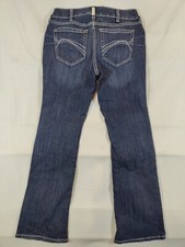 Ariat Real Jeans Women 29S Bootcut Midrise Dark Wash Western Cowgirl Denim Blue