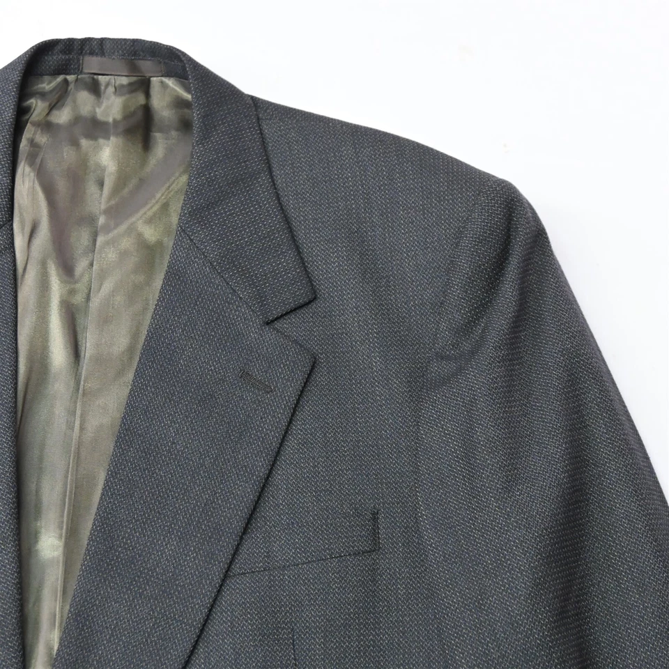 Jhane Barnes 42L 36x32 Marrón Mancha 100% Lana Hombre Abrigo Deportivo Chaqueta Pantalones Traje Foto 2 de 4